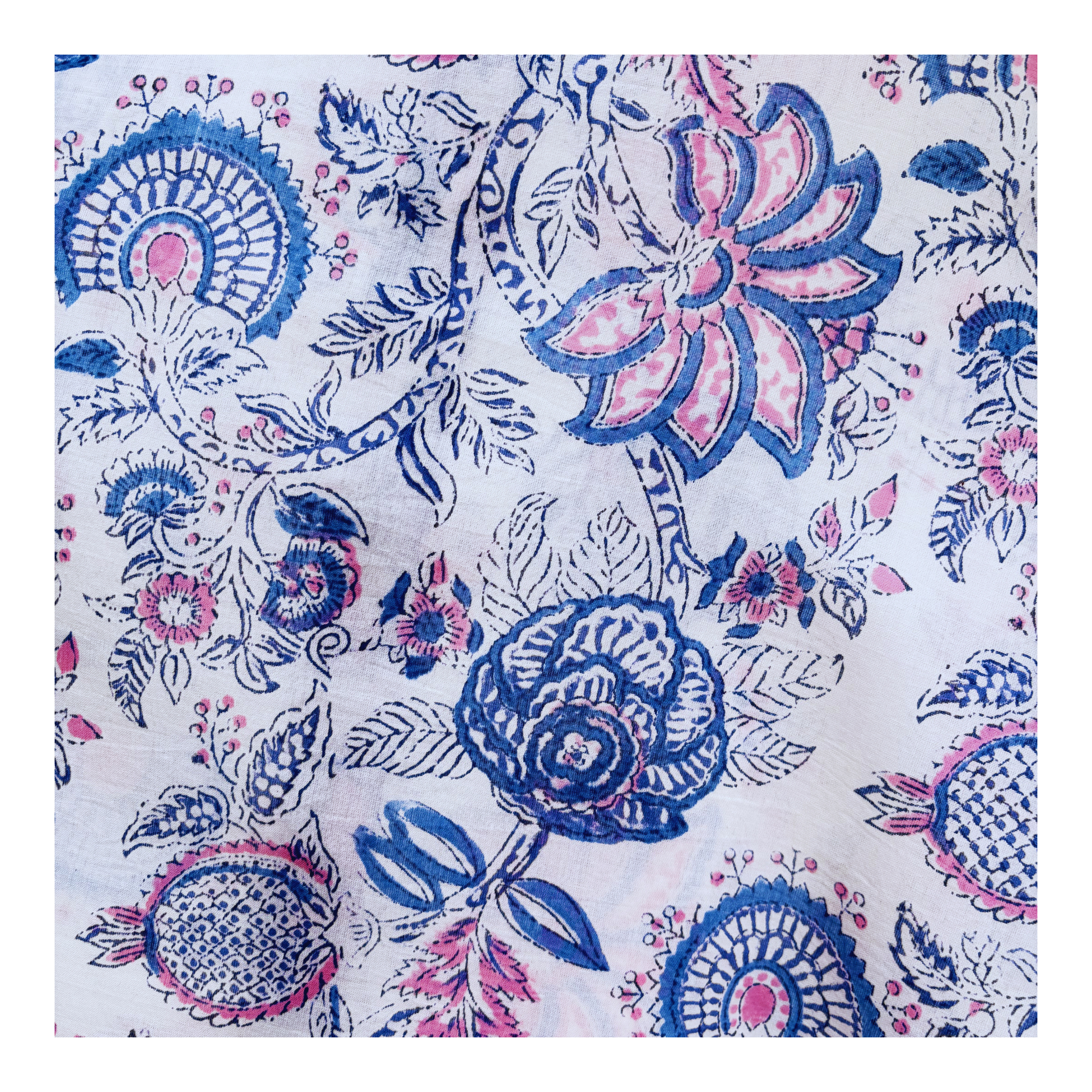 FLORA Beach kaftan - Blue