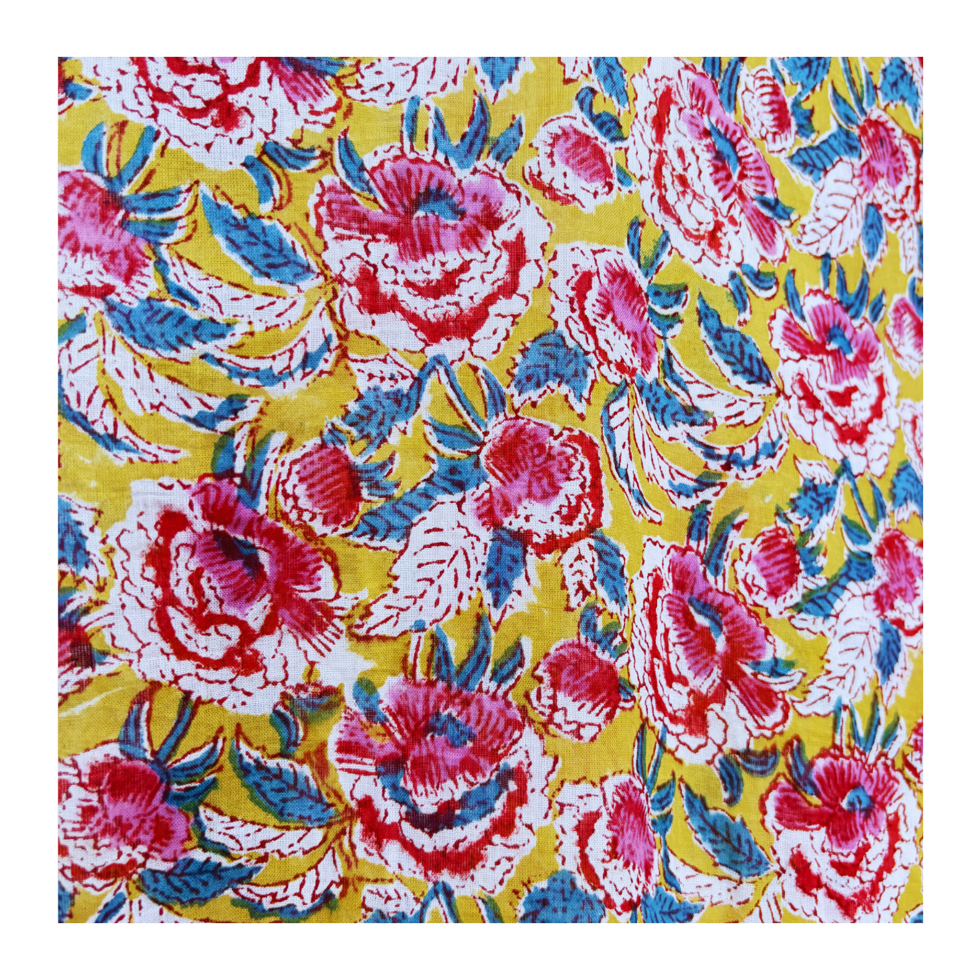 FLORA Beach kaftan - Yellow