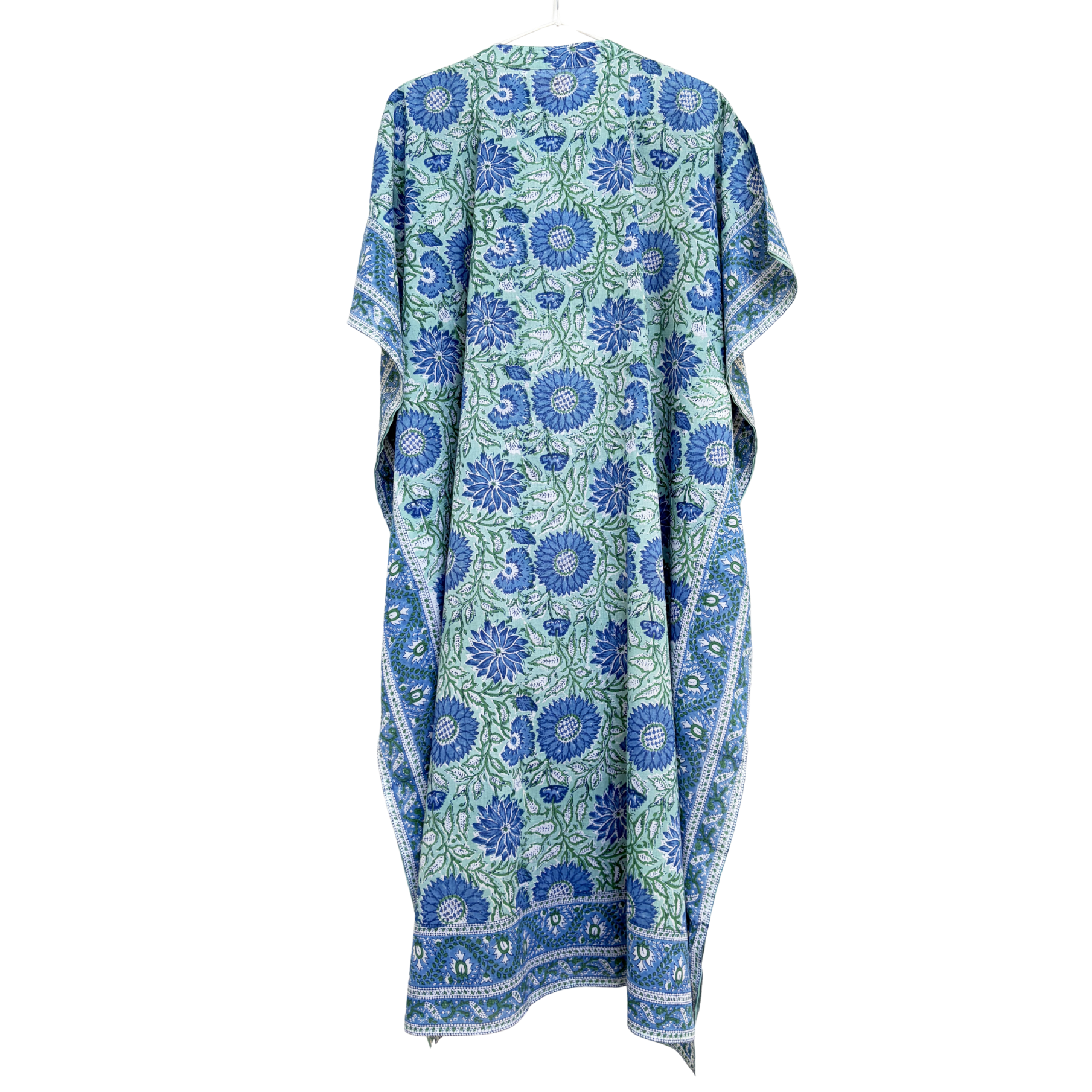 FLORA Beach kaftan - Azure