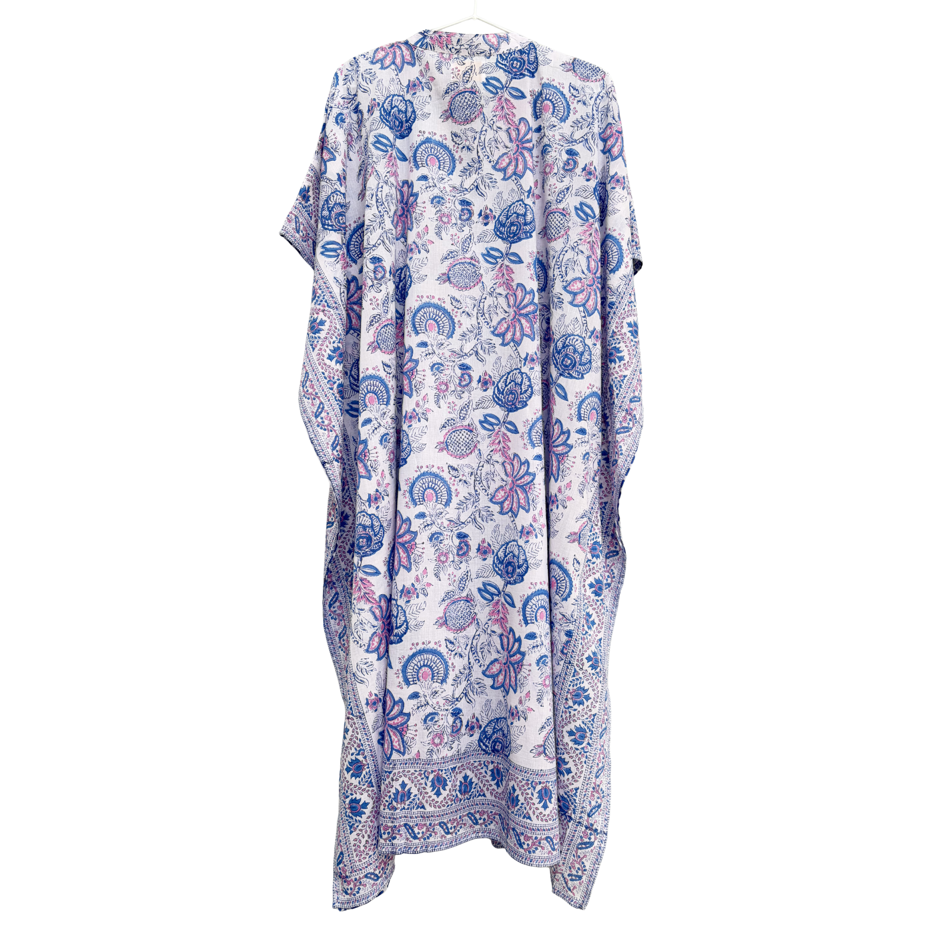 FLORA Beach kaftan - Blue