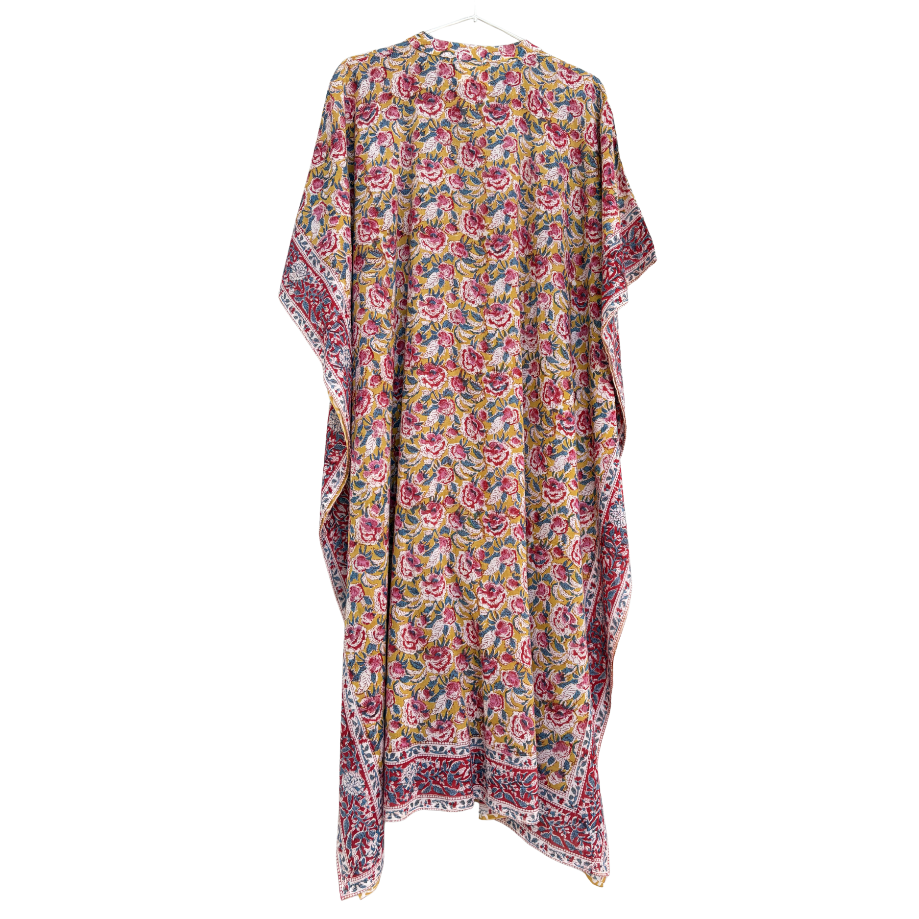 FLORA Beach kaftan - Yellow