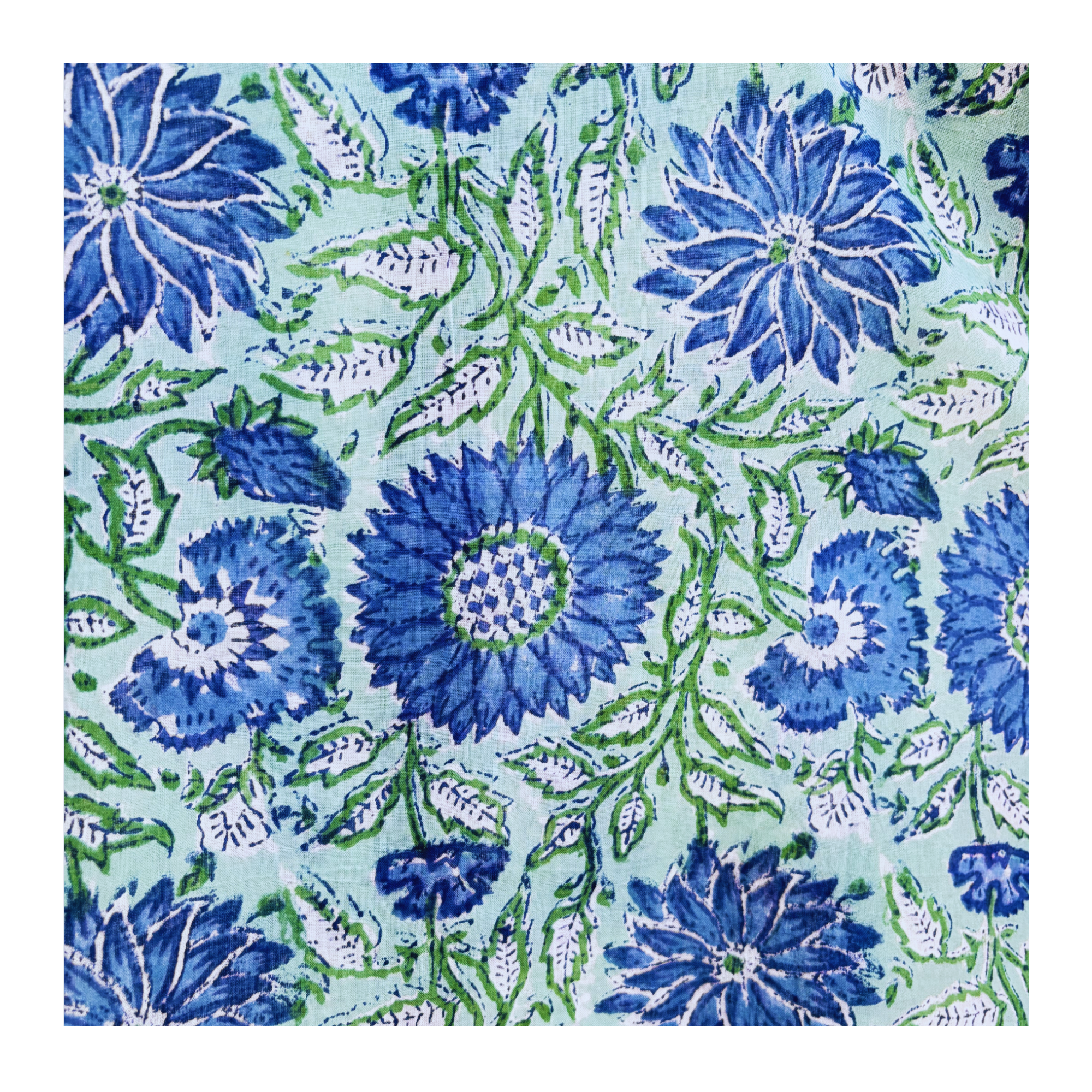 FLORA Beach kaftan - Azure