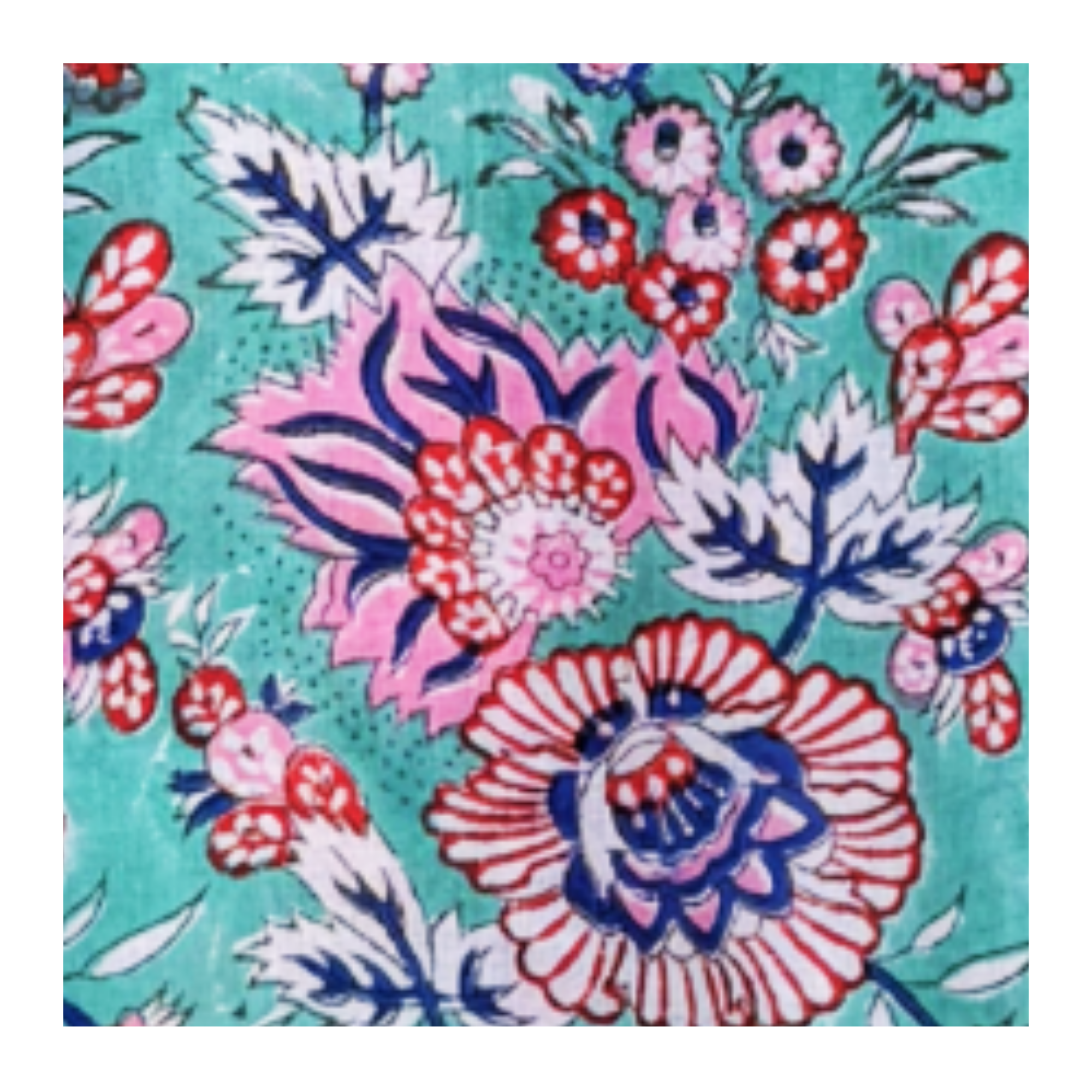 FLORA Beach kaftan - Jade