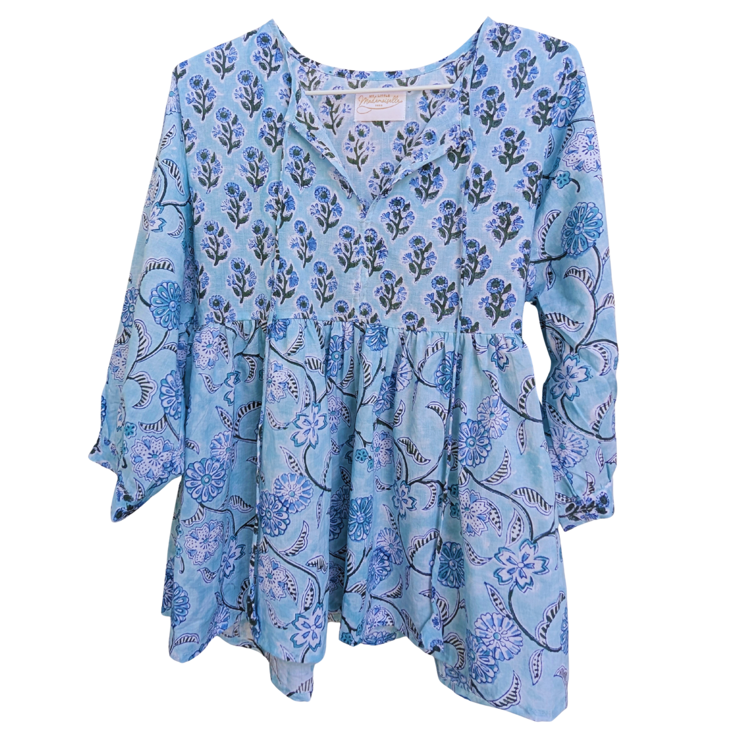 MARGAUX Blouse - Sky bloom